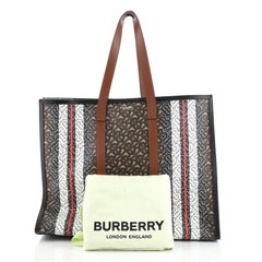 Burberry Open Tote Monogram E-Canvas Large