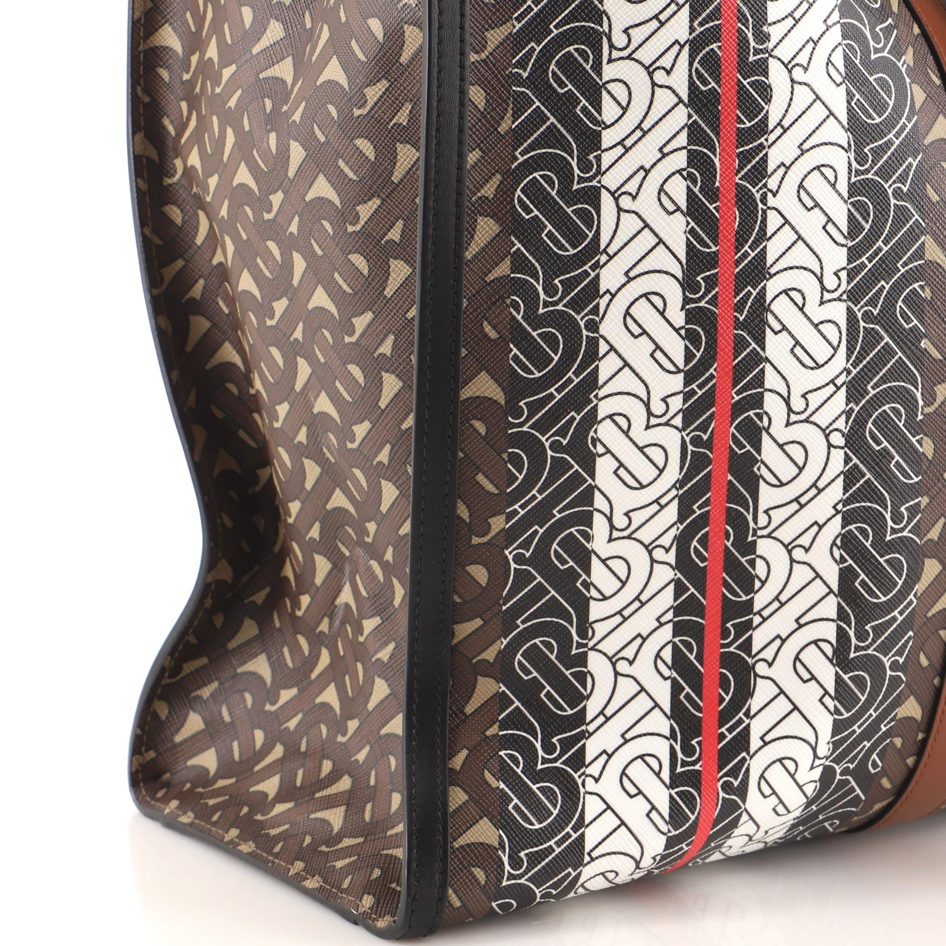 Burberry Open Tote Monogram E-Canvas Large 4