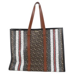 Burberry Open Tote Monogram E-Canvas Large