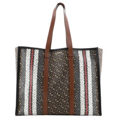 Burberry Open Tote Monogram E-Canvas Large