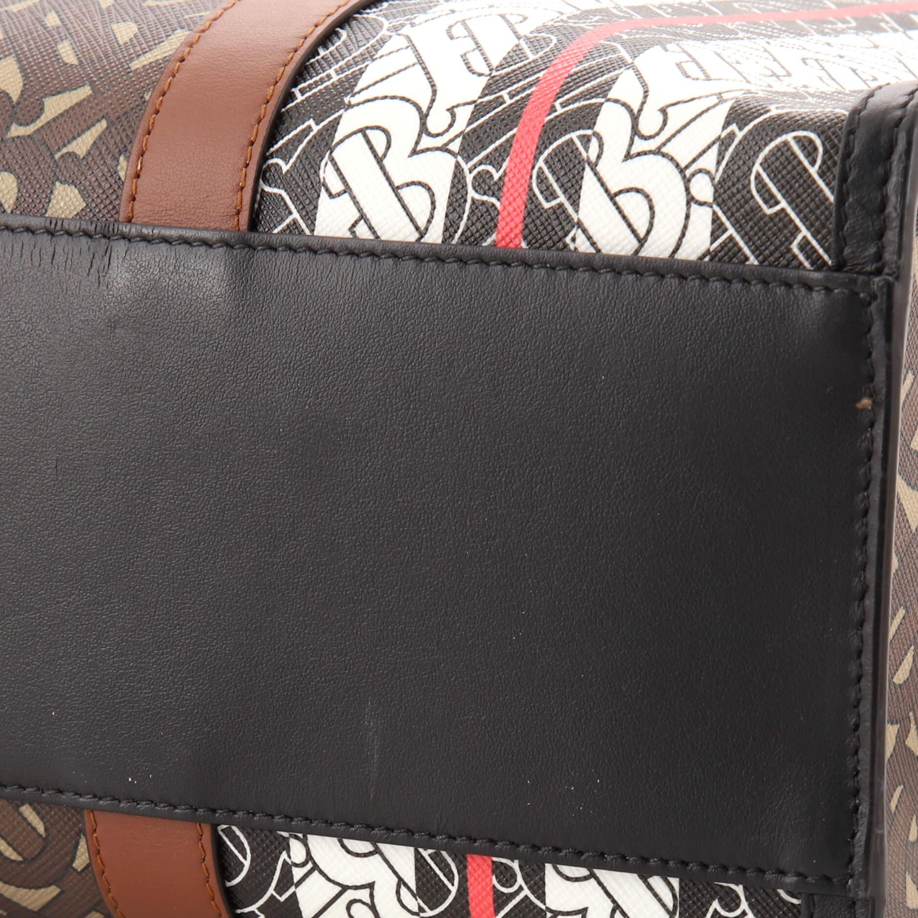 Burberry Open Tote Monogram E-Canvas Small 1