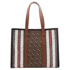 Burberry Open Tote Monogram E-Canvas Small