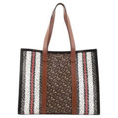 Burberry Open Tote Monogram E-Canvas Small