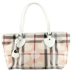 Burberry Nova Check Canvas and Leather Large Tote Bag at 1stDibs