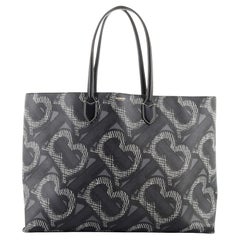 Burberry Open Tote Summer Monogram E-Canvas Large