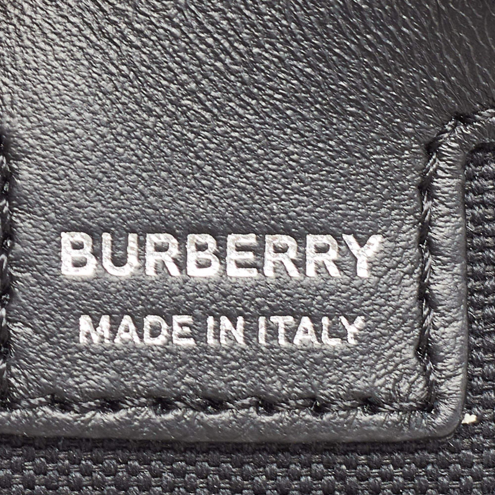  Burberry - Mini sac Olympia double en cuir orange/noir Pour femmes 