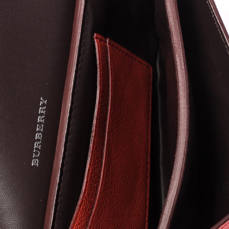 Burberry Orange Leather DRing Shoulder Bag at 1stDibs