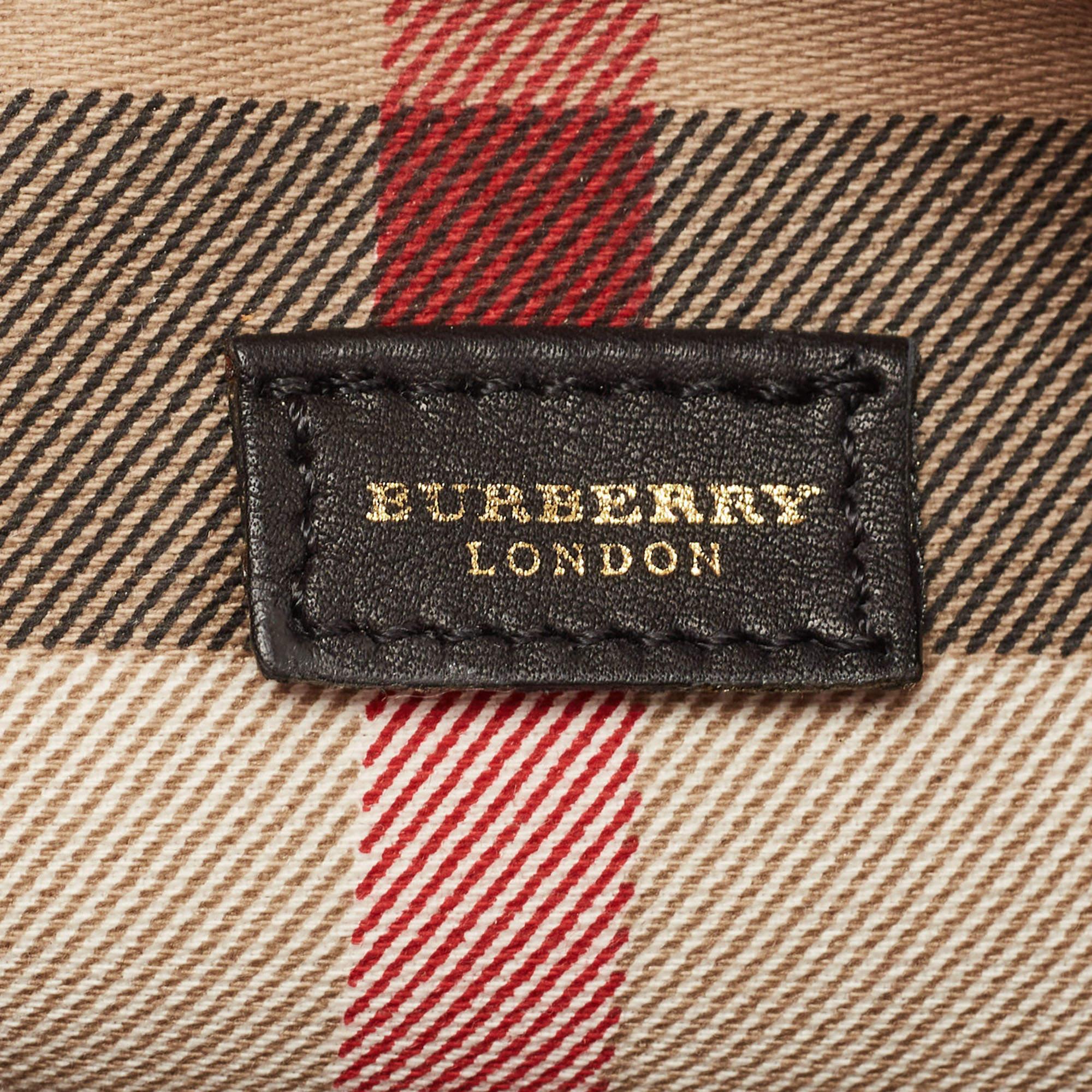 Burberry Orange Leather Shoulder Bag 9