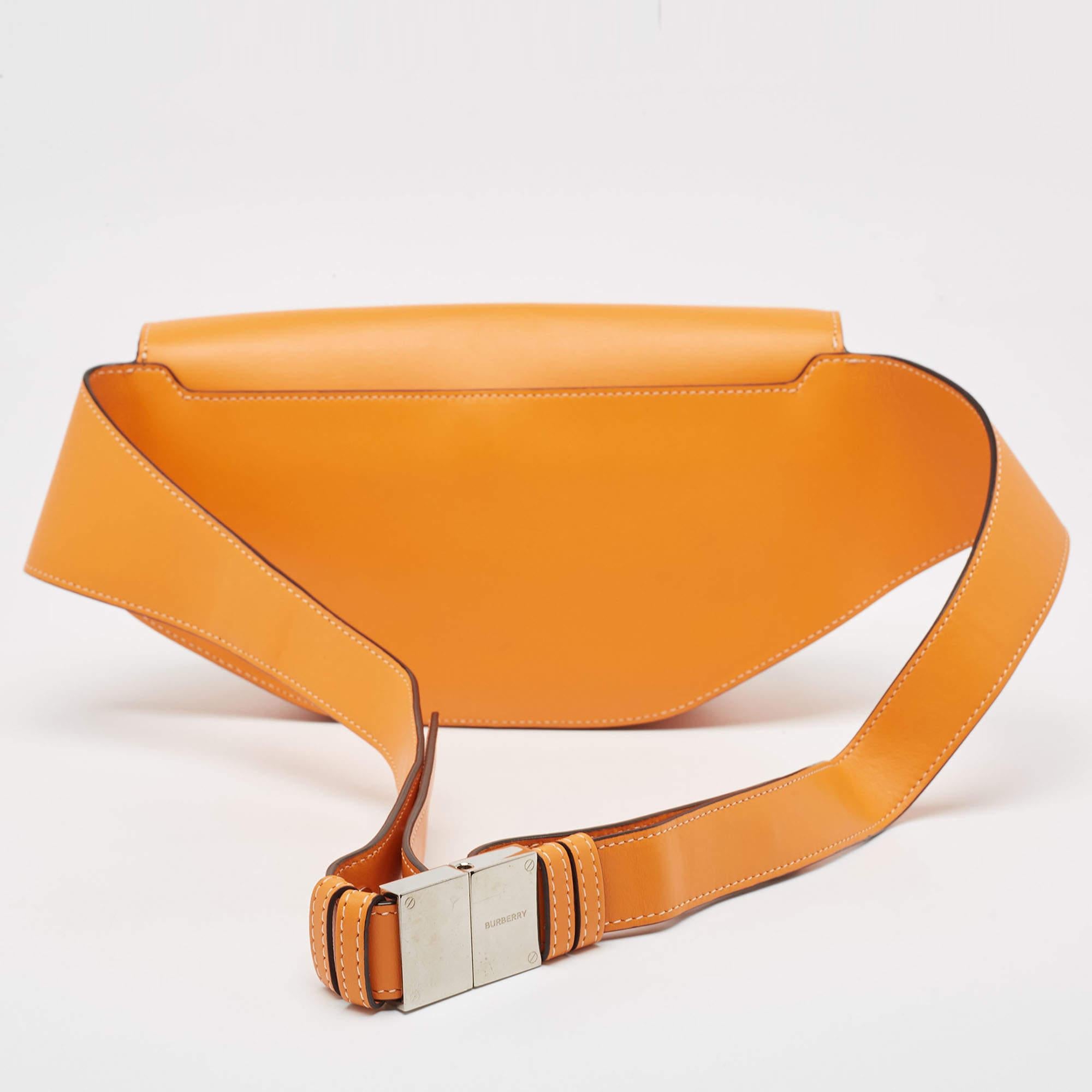De las mujeres Riñonera Olympia Pequeña Piel Naranja Burberry