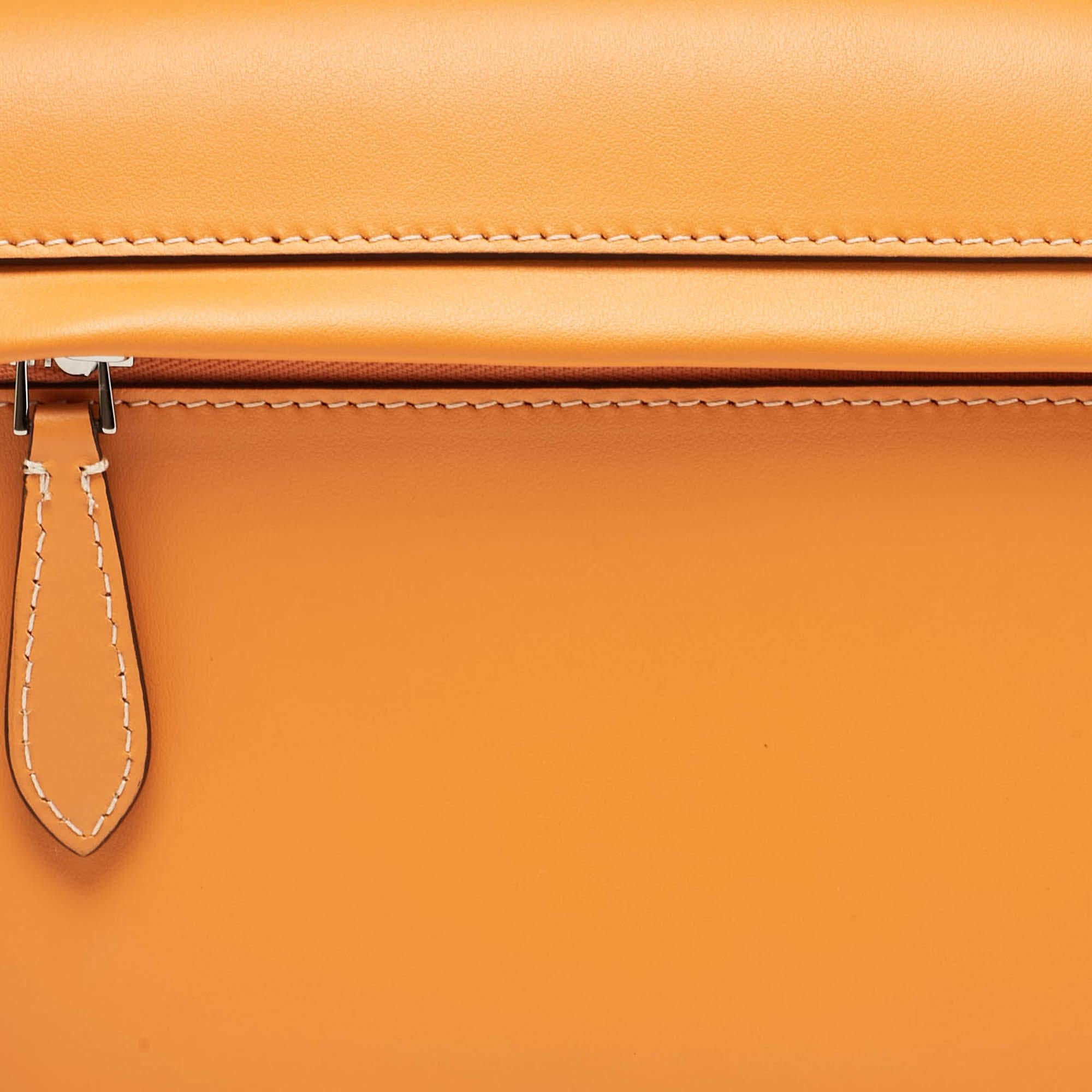Burberry Orange Leather Small Olympia Bumbag For Sale 1