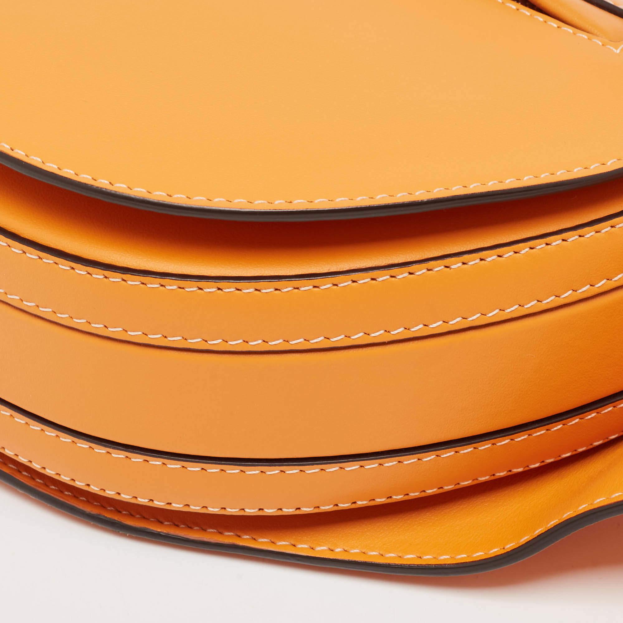 Riñonera Olympia Pequeña Piel Naranja Burberry 5