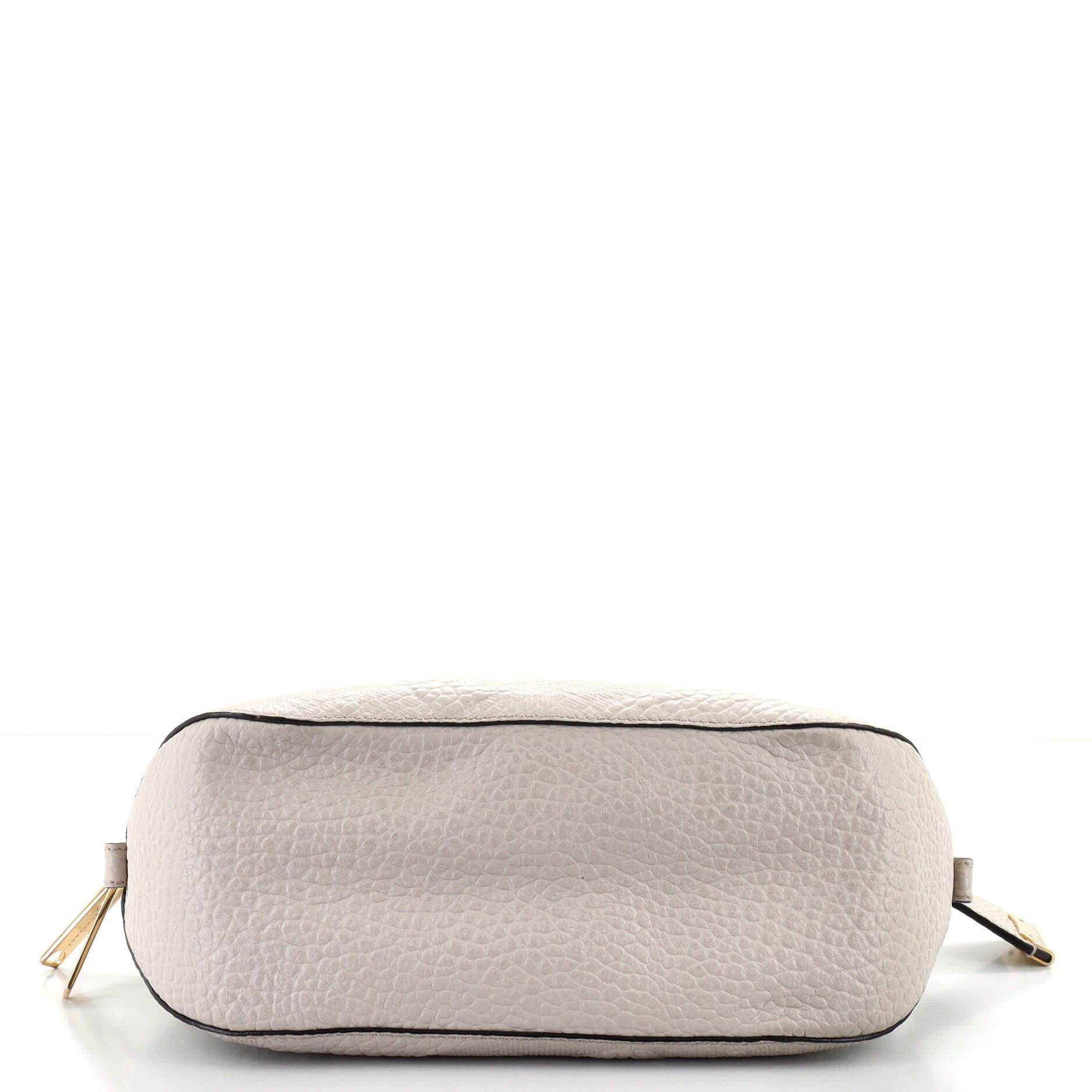 Burberry Orchard Bag Check Embossed Leather Small In Good Condition In NY, NY