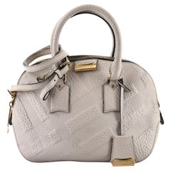 Burberry Orchard Bag Kariertes geprägtes Leder Klein