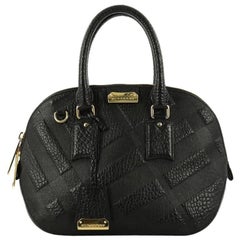Burberry Orchard Bag Embossed Check Leather Small