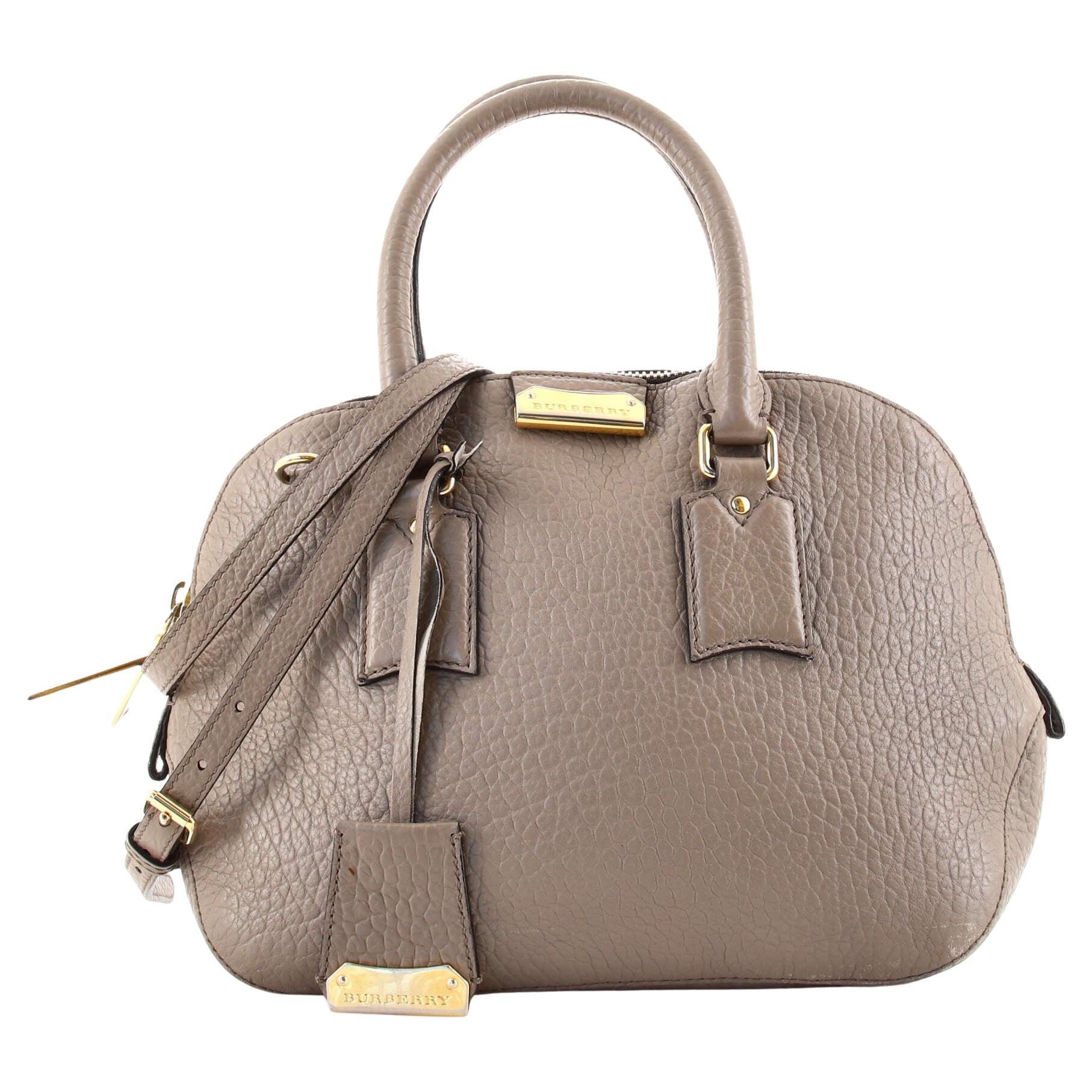 Burberry Orchard Bag Heritage Grained Leather Small For Sale at 1stDibs