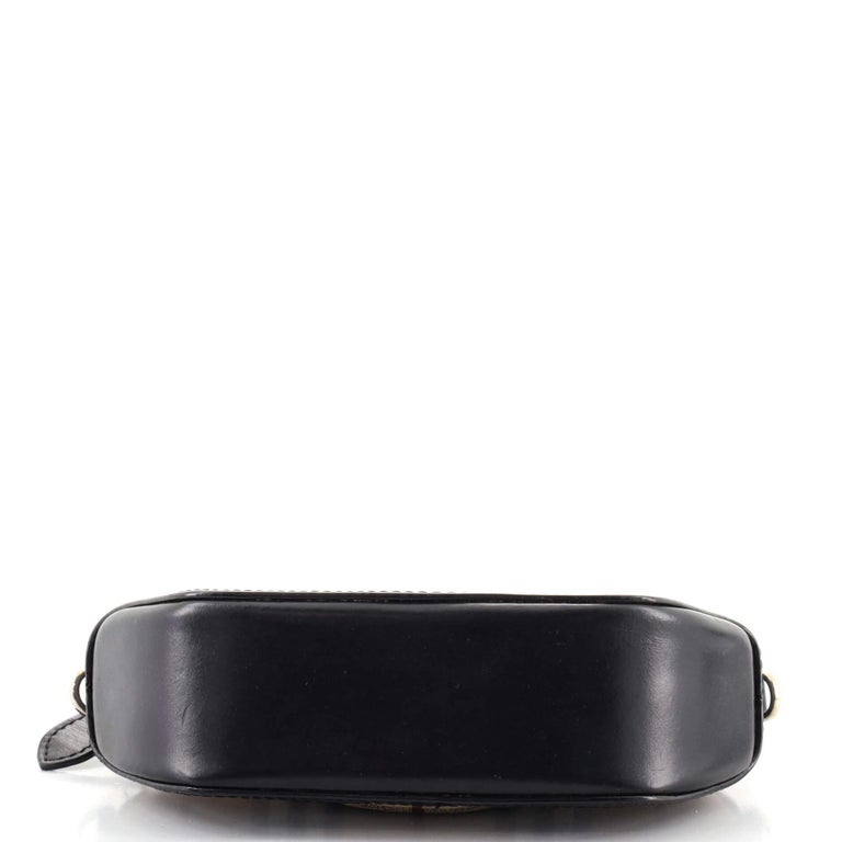 Burberry Orchard Crossbody Bag Haymarket Coated Canvas and Leather Mini