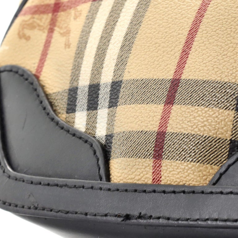 Burberry Orchard Crossbody Bag Haymarket Coated Canvas and Leather Mini