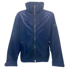 Burberry Packaway Kapuzenjacke aus Taft mit Formgedächtnis in Marineblau aus Polyester