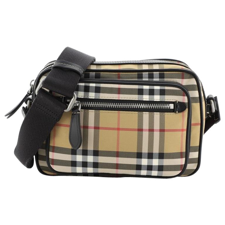 Burberry Paddy Crossbody Bag Vintage Check Canvas Small