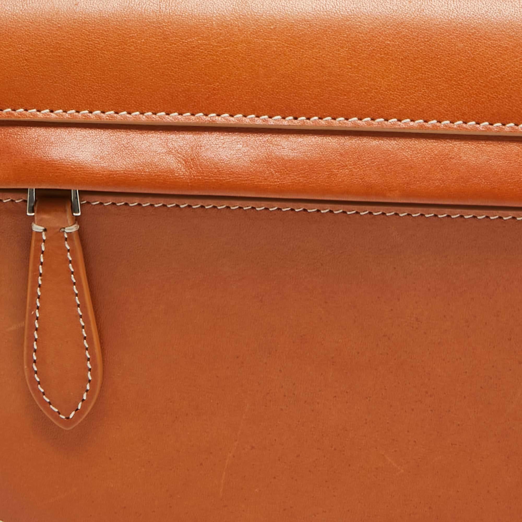 Burberry Pale Orange Leather Small Olympia Shoulder Bag For Sale 1