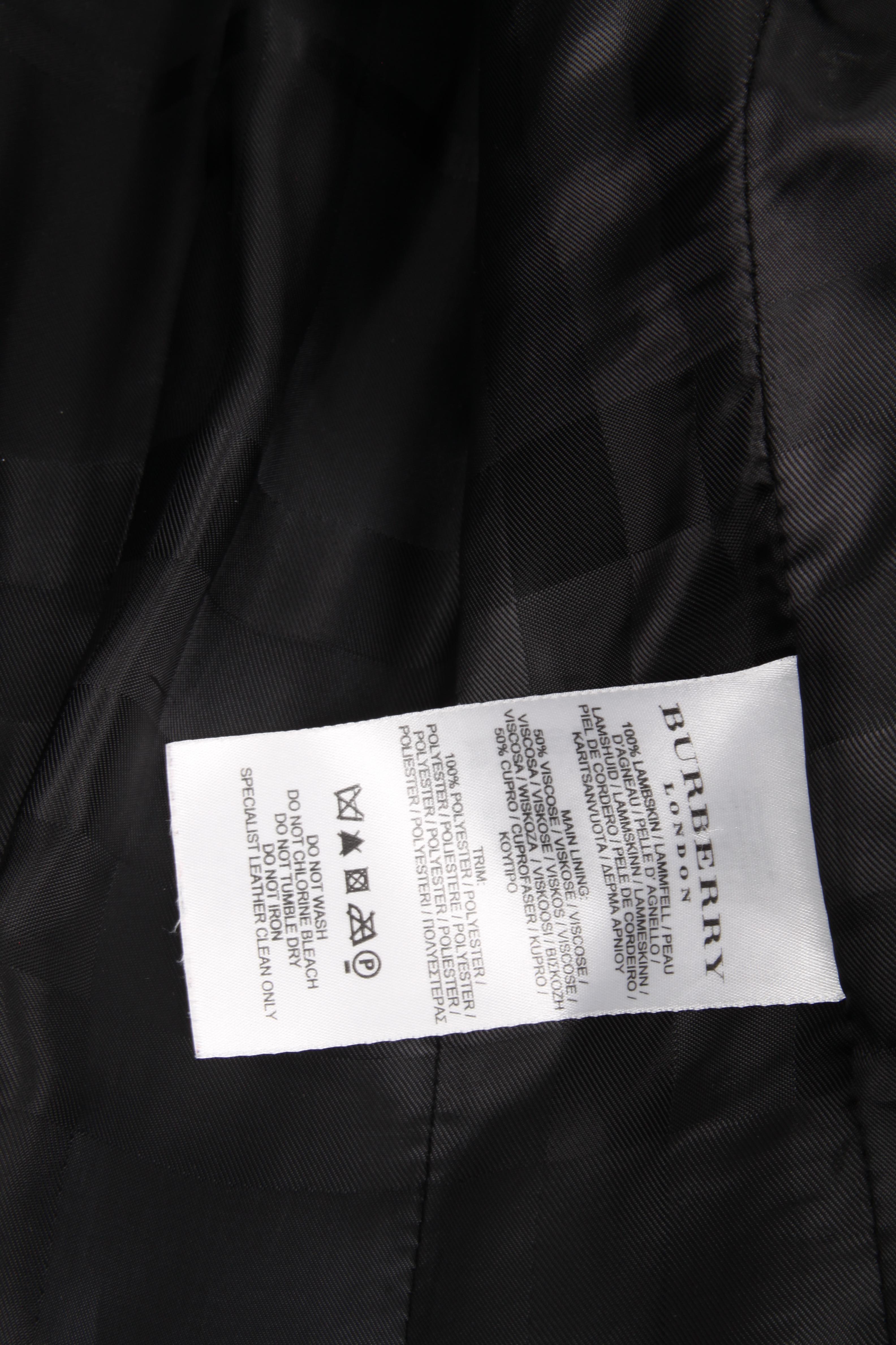 Burberry Patent Lambskin Leather Coat For Sale 1