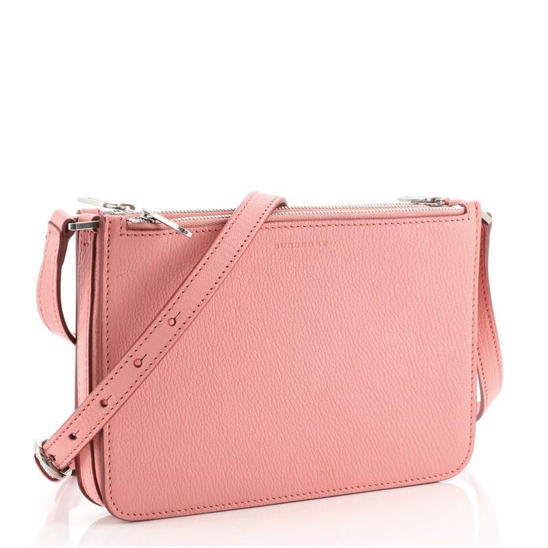 triple zip small crossbody bag