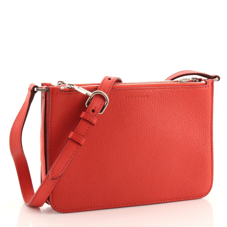 Burberry Penhurst Triple Zip Crossbody Leather Small at 1stDibs