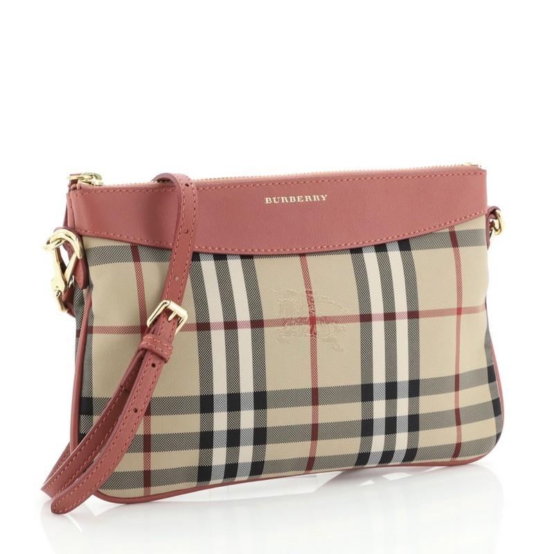 burberry peyton housecheck crossbody bag