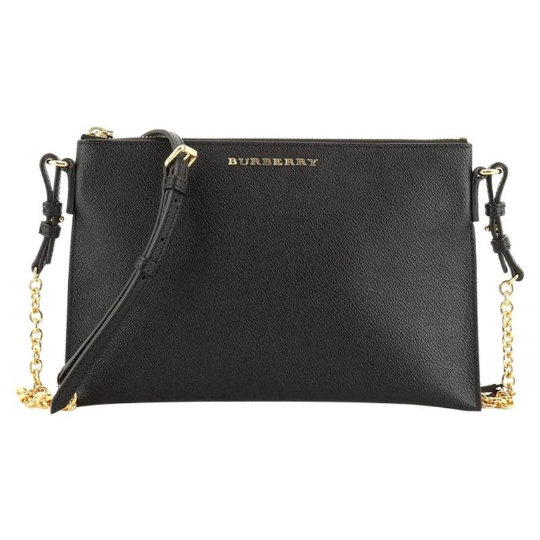 Burberry Peyton Crossbody Bag Textured Leather at 1stDibs