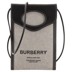  Burberry  Phone Case Crossbody Canvas with Leather