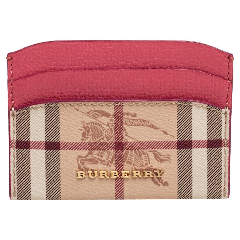 Wallets & purses Burberry - Haymarket Check pattern card holder - 4060726