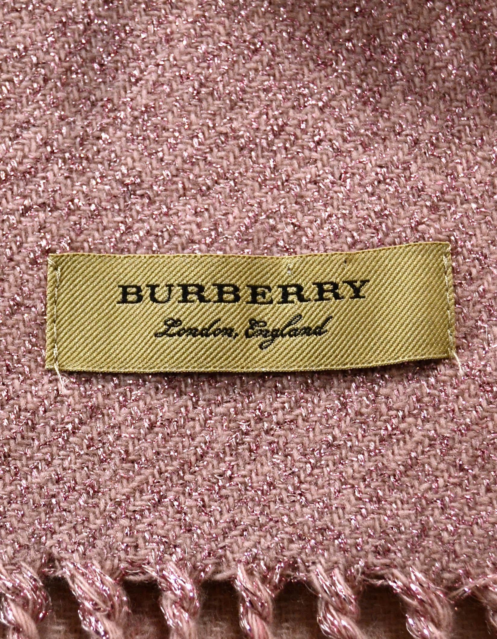 burberry glitter scarf