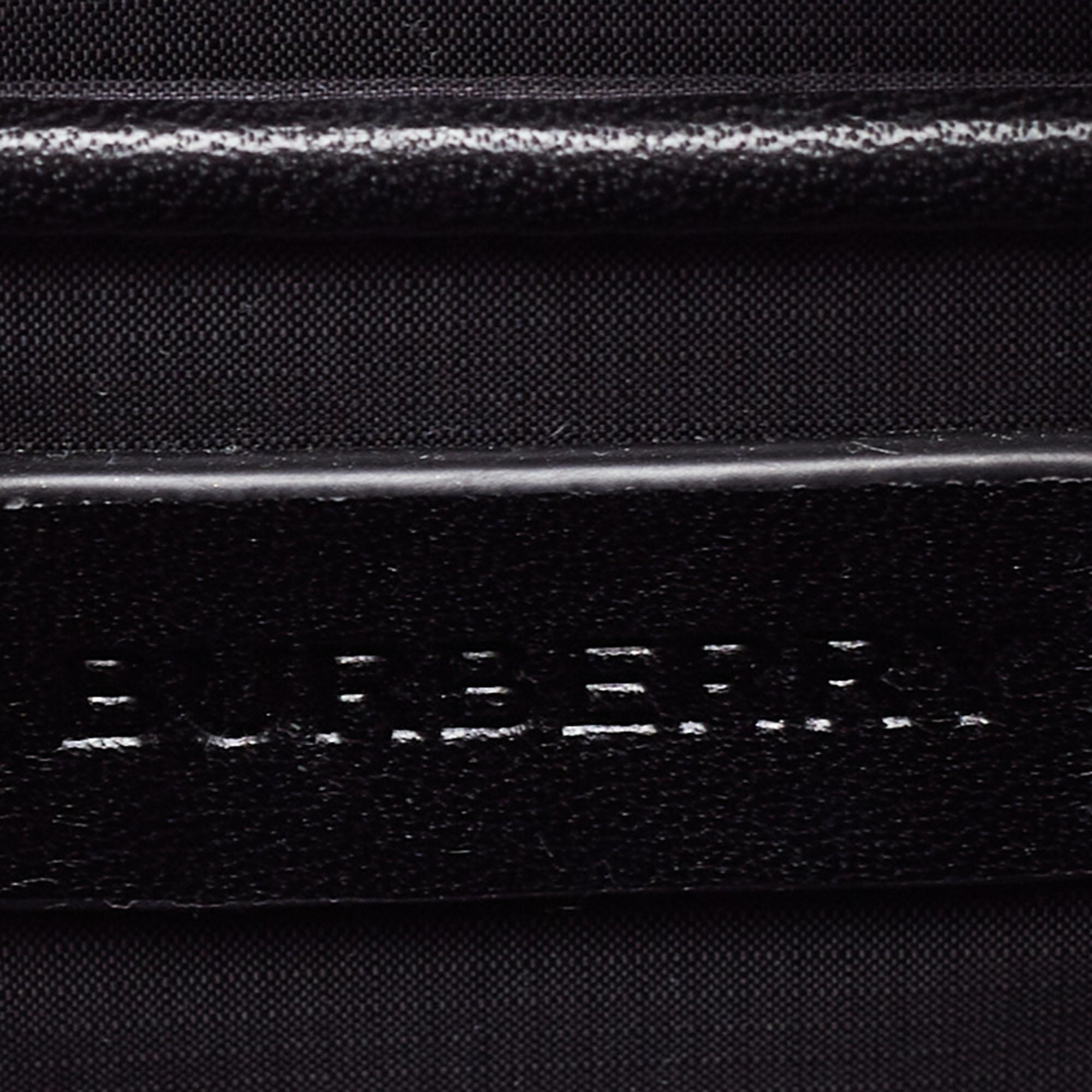 Burberry Pink/Black TB Print Nylon and Leather Camera Bag 5