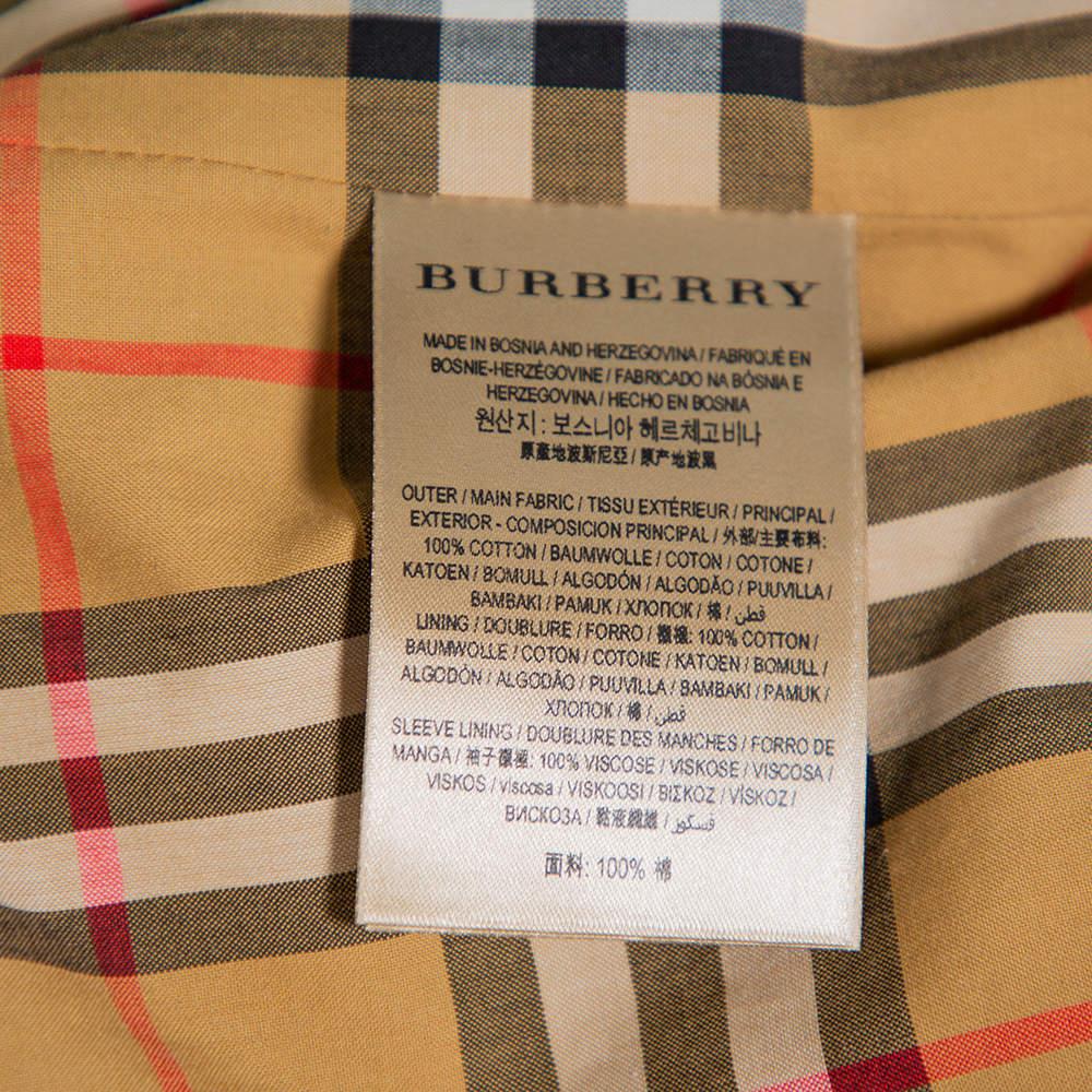Aldeby-Trenchcoat mit Gürtel aus Baumwolle von Burberry in Rosa, M im Angebot 1