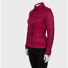 Burberry Pink Fitted Jacket - Size XS