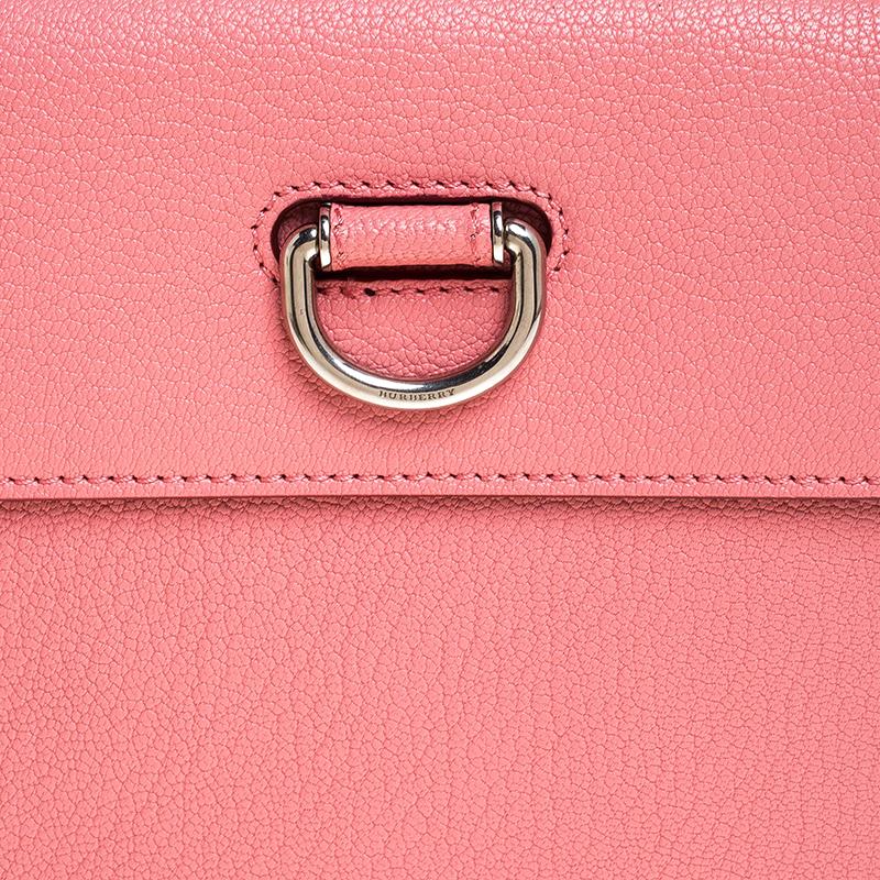 Burberry Pink Leather Clutch 6
