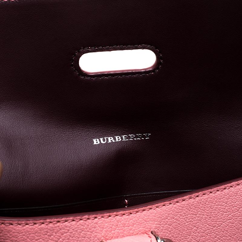 Burberry Pink Leather Clutch 3
