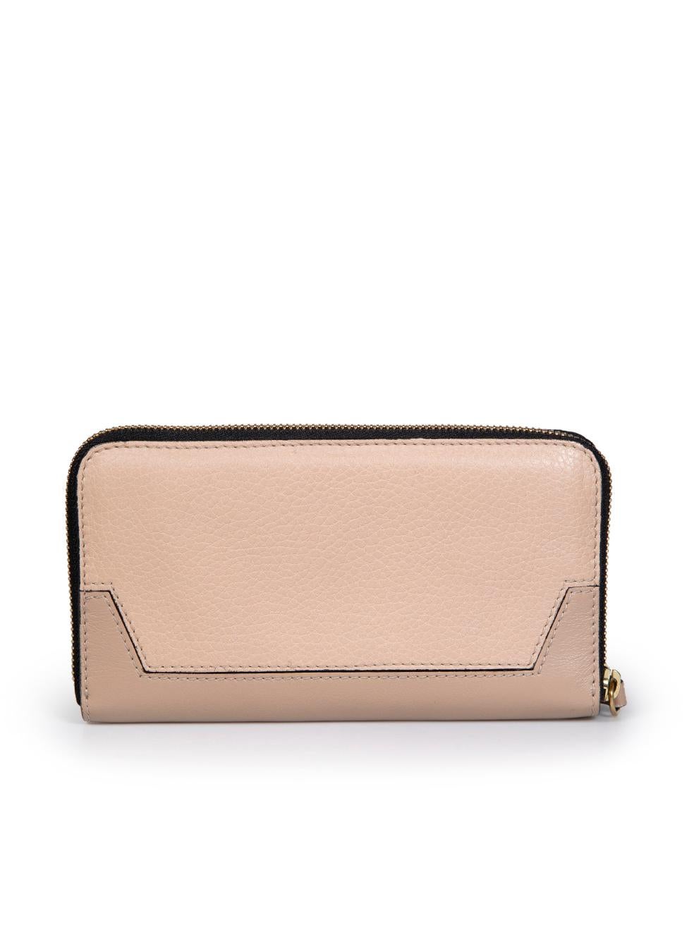 Burberry Pink Leather Nova Check Continental Wallet In Excellent Condition For Sale In London, GB