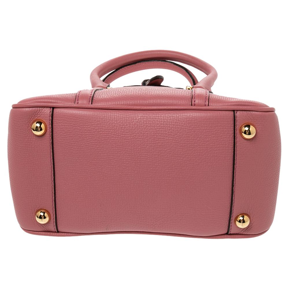 Burberry Pink Leather Small Milverton Satchel 2