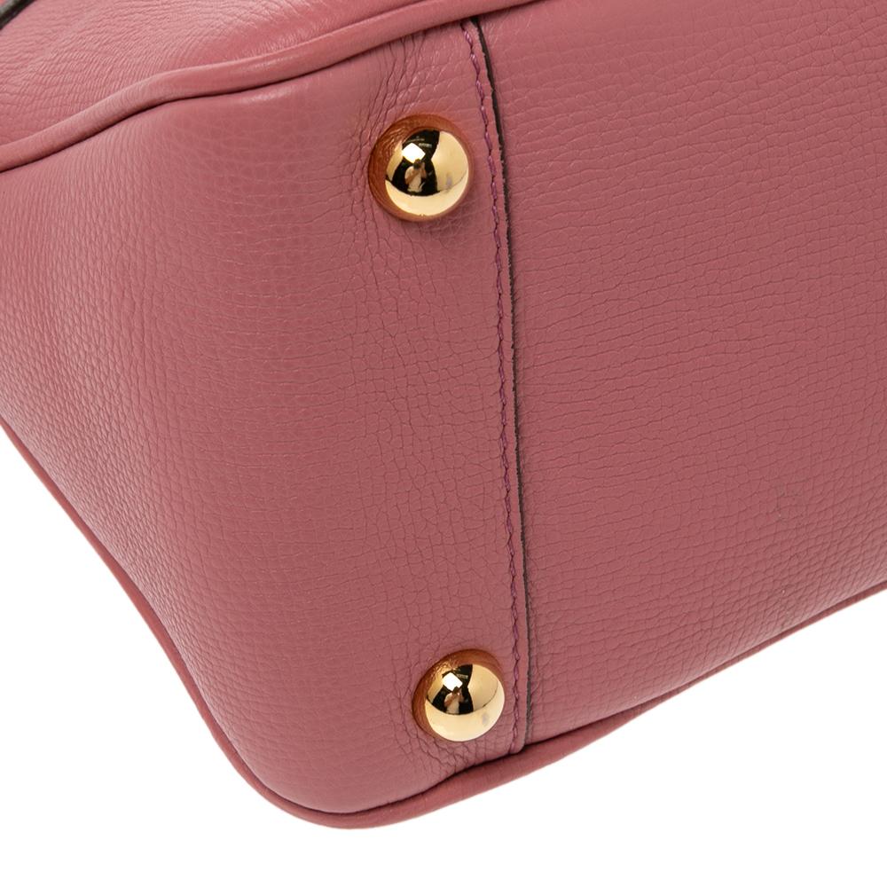 Burberry Pink Leather Small Milverton Satchel 3