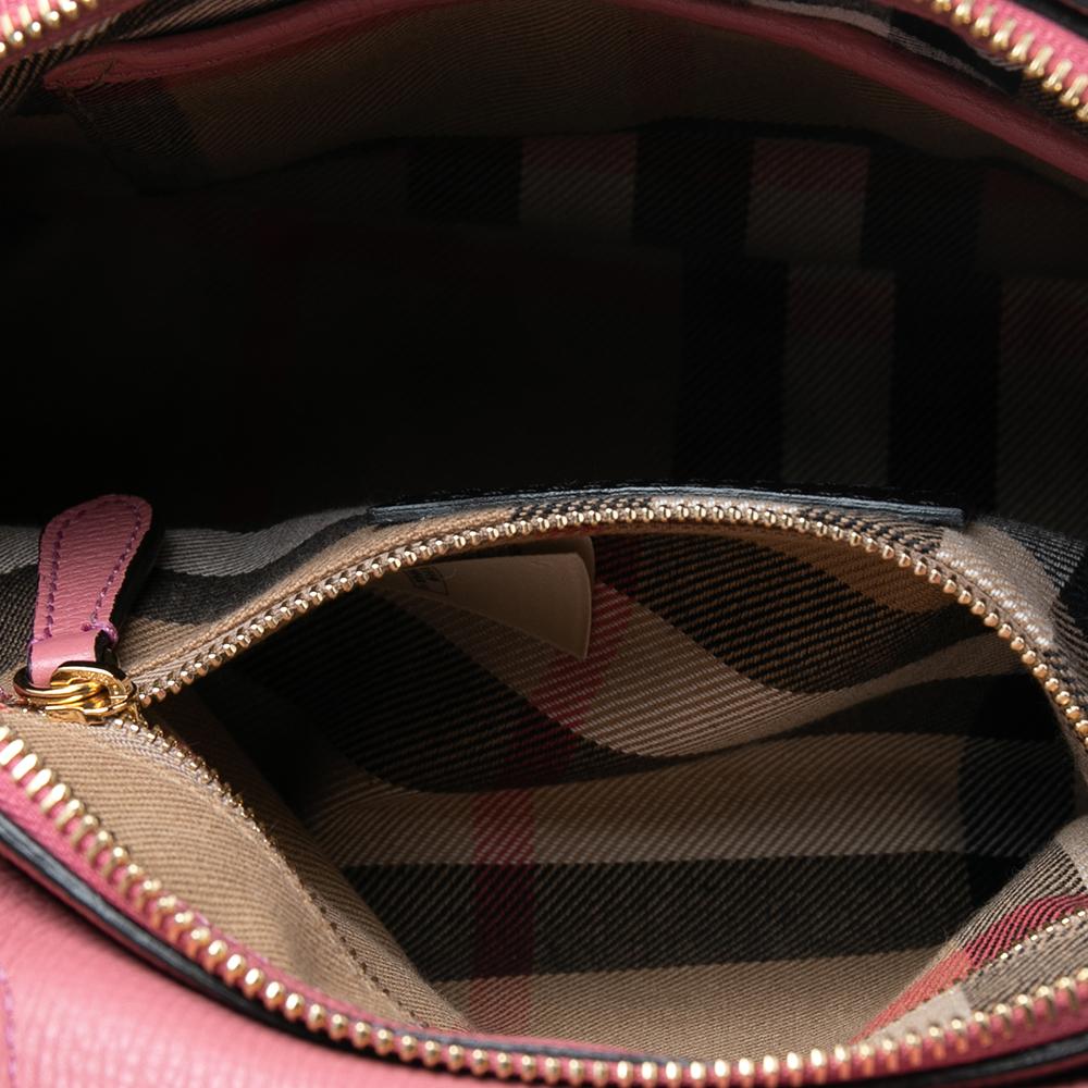 Burberry Pink Leather Small Milverton Satchel 5