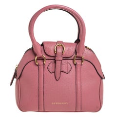 Burberry Pink Leather Small Milverton Satchel