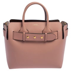 Burberry Pink Leather Small Triple Stud Belt Bag