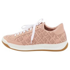Burberry Pink Leather Westford Low Top Sneakers Size 41