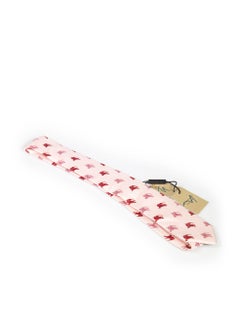 Cravatta skinny con logo rosa di Burberry