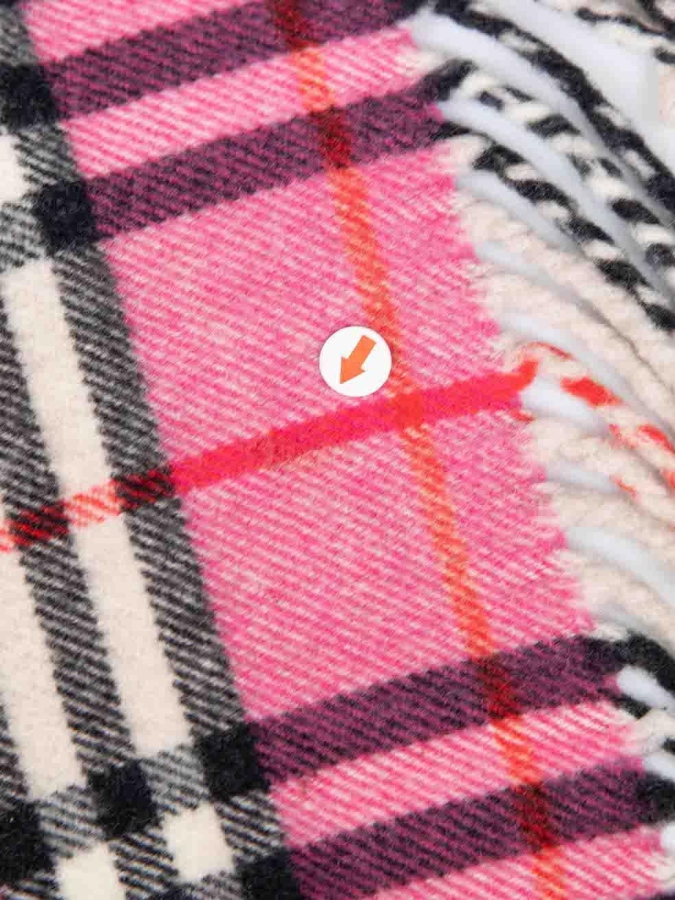Bufanda Burberry de cuadros Nova rosa 2