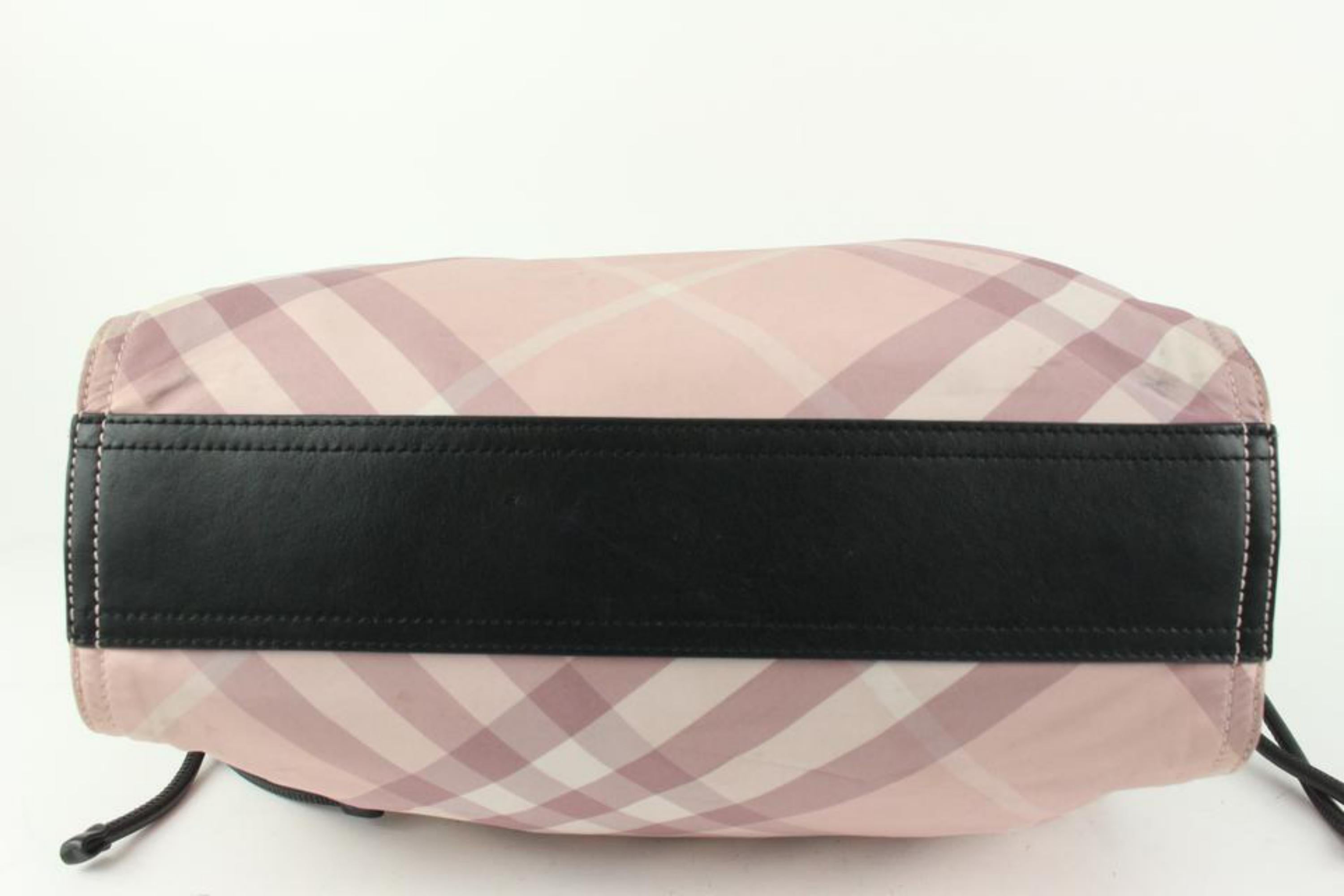 Burberry Pink Nova Check Shopper Tote Bag 928bur79 For Sale 1