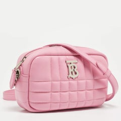 Burberry Borsa fotografica Lola Mini in pelle trapuntata rosa