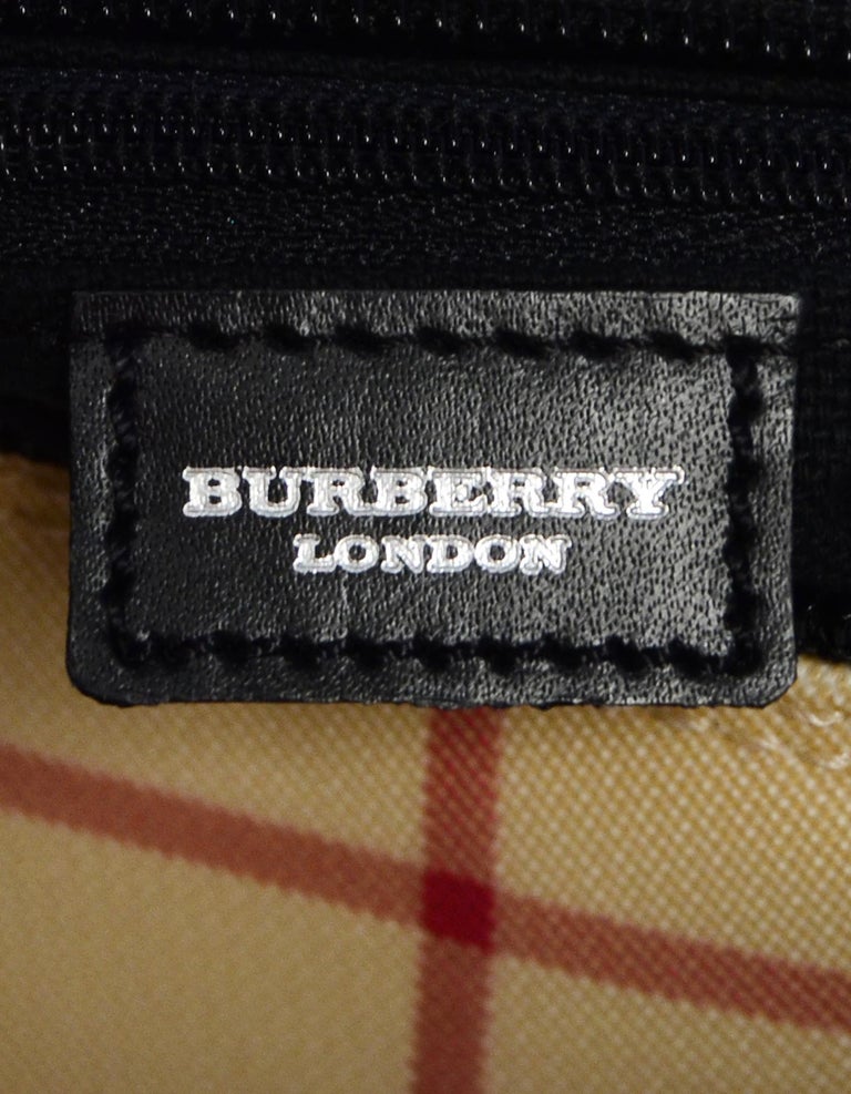 Burberry pre owned plaid mini barrel purse excellent!