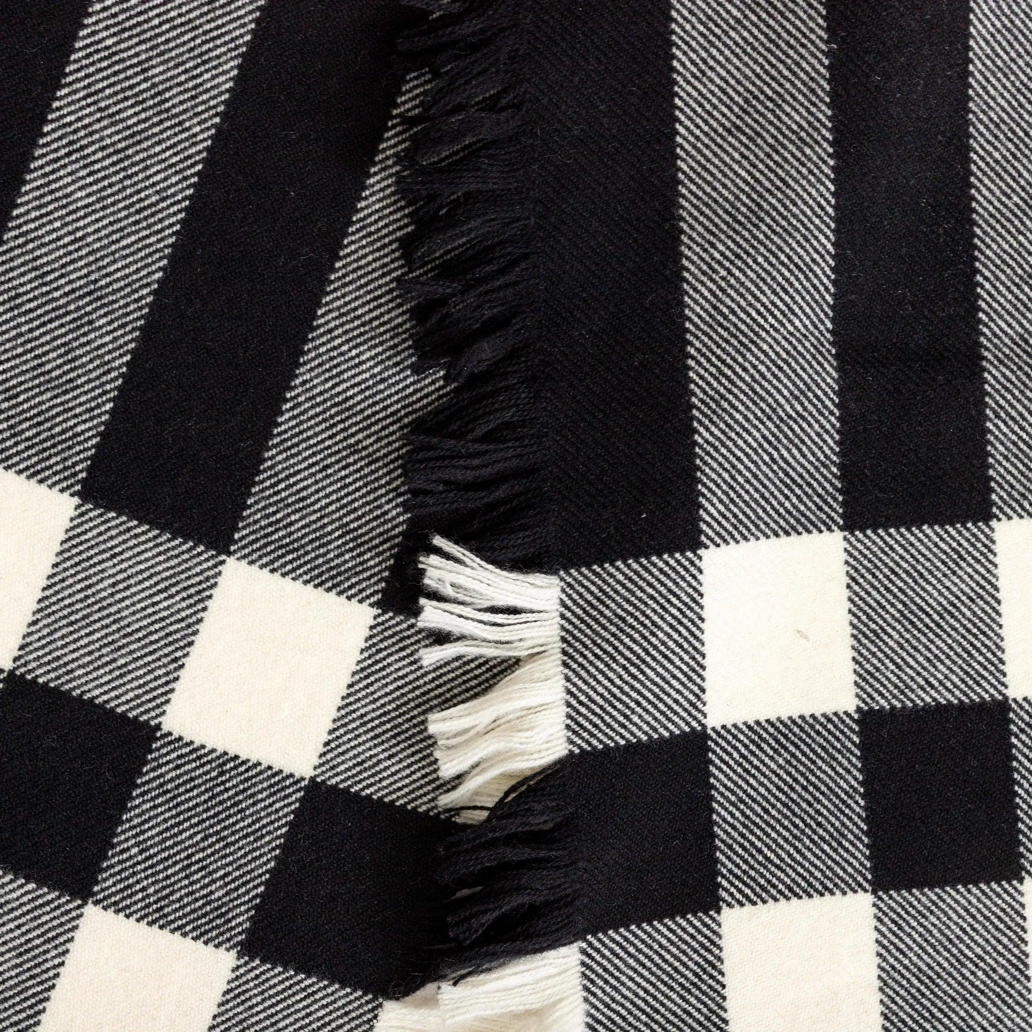 Femenino o masculino Bufanda Burberry de flecos a cuadros - Años 00 en venta